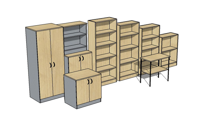 Browse our wide selection of bookcases, shelving, and storage and display cabinets.