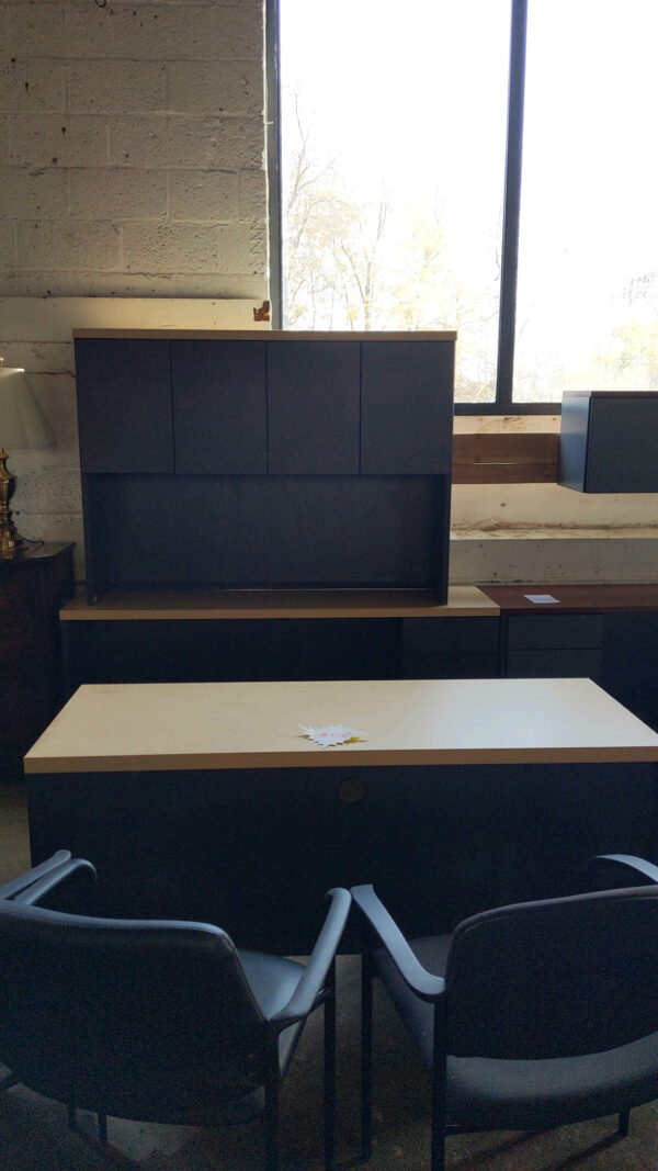 Desk with credenza and hutch by candex